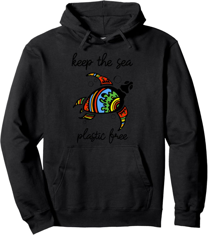 Keep The Sea Plastic Free - Stop Ocean Pollution - Eco Pullover Hoodie