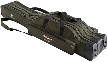 Mikado Rutentasche 2/3 Fächern Rutenfutteral Angeltasche viele Varianten! 1,2-1,6m 150cm/3 Kammern/U