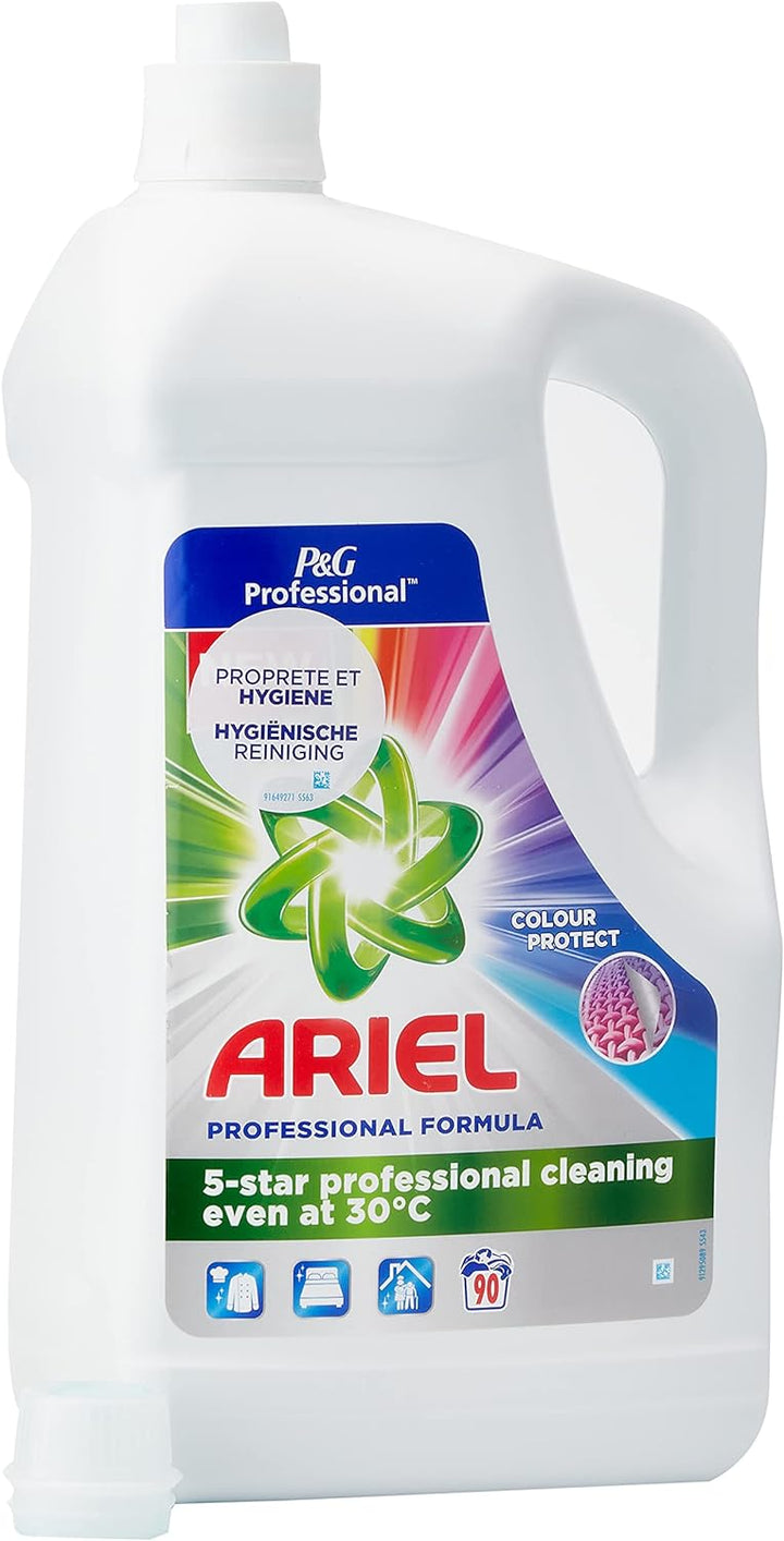 Ariel Professional - Farbe Waschmittel, Flüssig - 4.95 Liter Regulär 90 Waschladungen (1er Pack), Re
