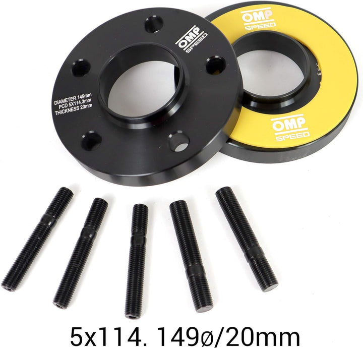 OMP SPEED Set Abstandhalter OMP 20Mm 5X114.3 67.1 M14X1.5+12X1.5 5x114.3 67.1 20mm, 5x114.3 67.1 20m