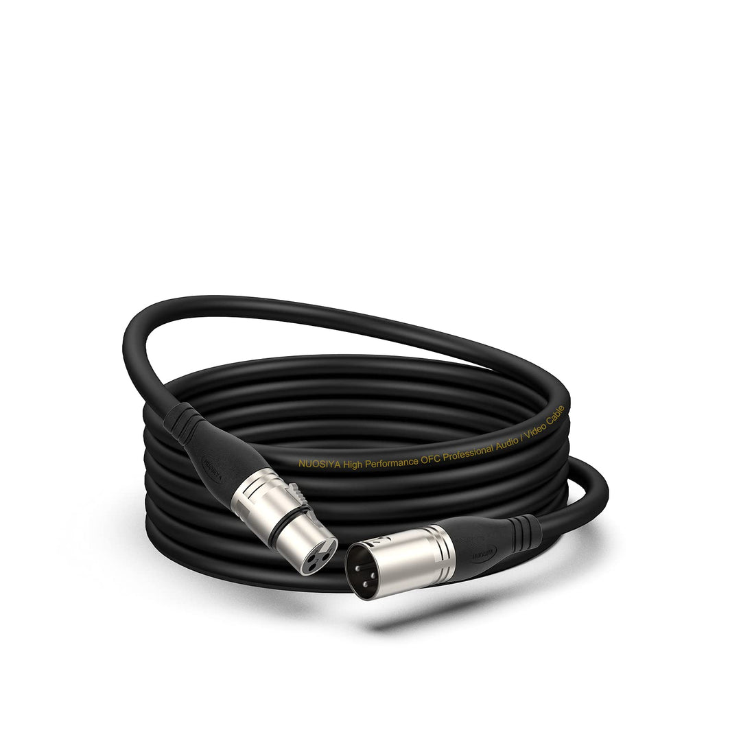 XLR Kabel 6m 1Pack Mikrofonkabel, 3-Pin XLR Stecker auf Buchse Mikrofonkabel für Mikrofon, Verstärke