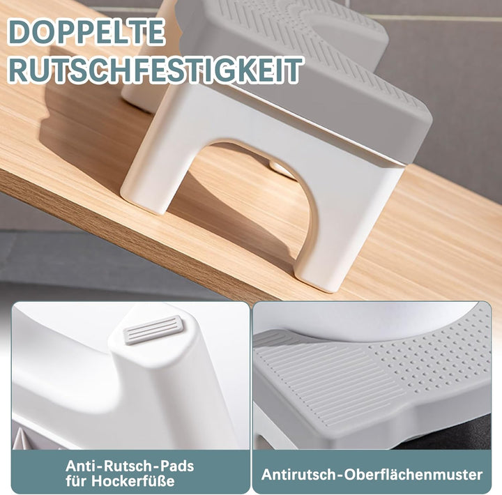 Toilettenhocker Erwachsene | Klohocker Kackhocker Hocker Toilette | wc Hocker - Bekämpft Hämorrhoide
