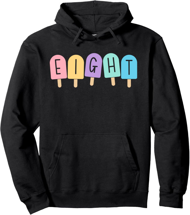 8. Geburtstag Mädchen Eisdiele Sommer Pool Beach Eight Pullover Hoodie