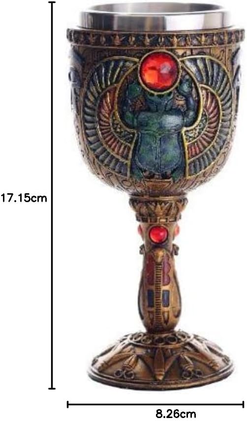 Pacific Giftware alter ägypter winged scarabäus ceremonial kelch cup 210ml weinkelch Braun 7oz