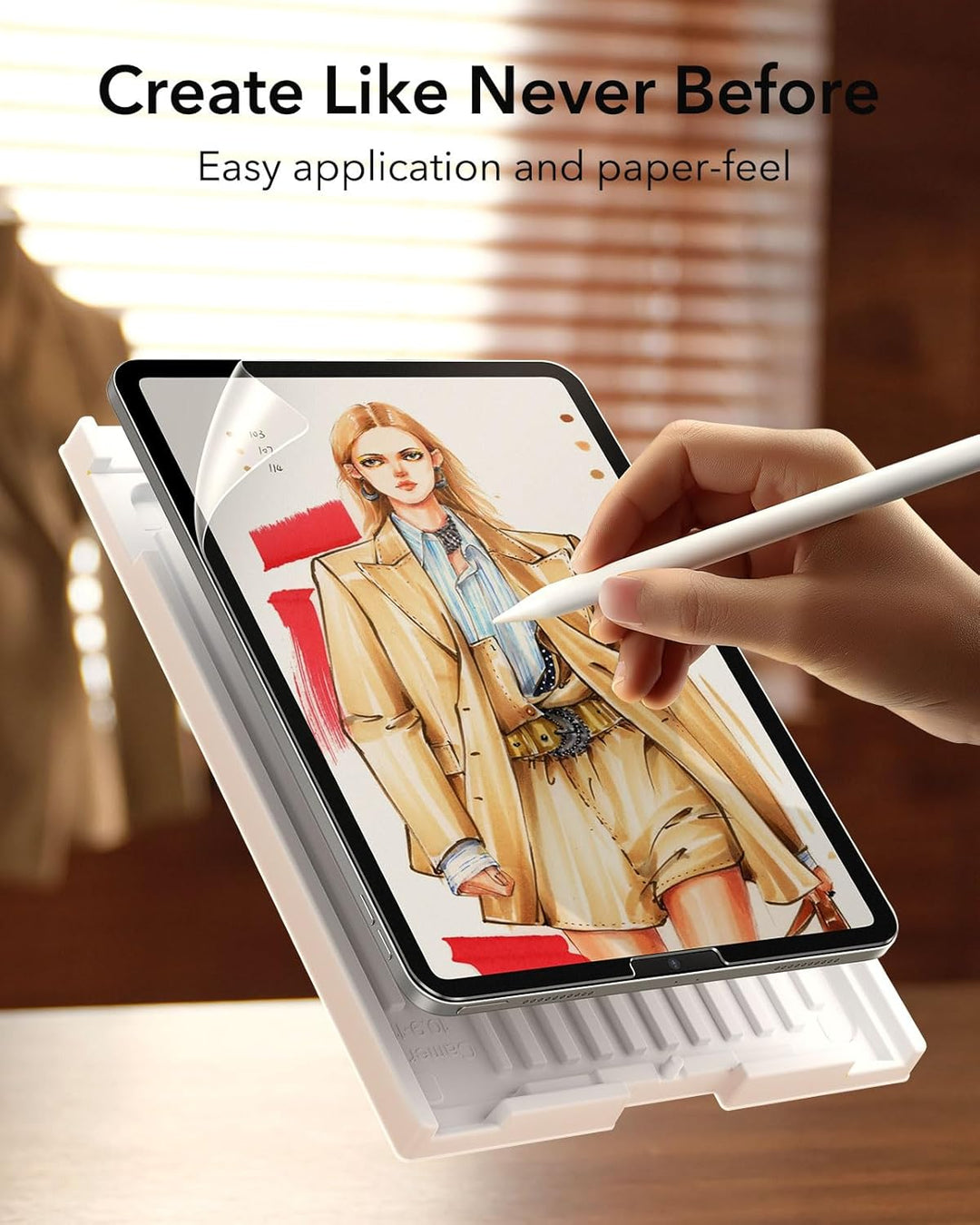 ESR 2 Stück Paper Feel Schutzfolie für iPad Pro 11 Zoll (2022/2021/2020/2018)/iPad Air 5/4 (2022/202