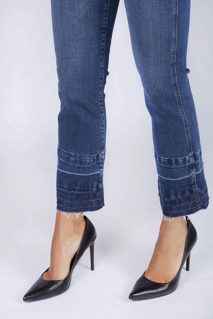 7 For All Mankind Damen Bootcut Jeans 26 Dark Blue, 26 Dark Blue