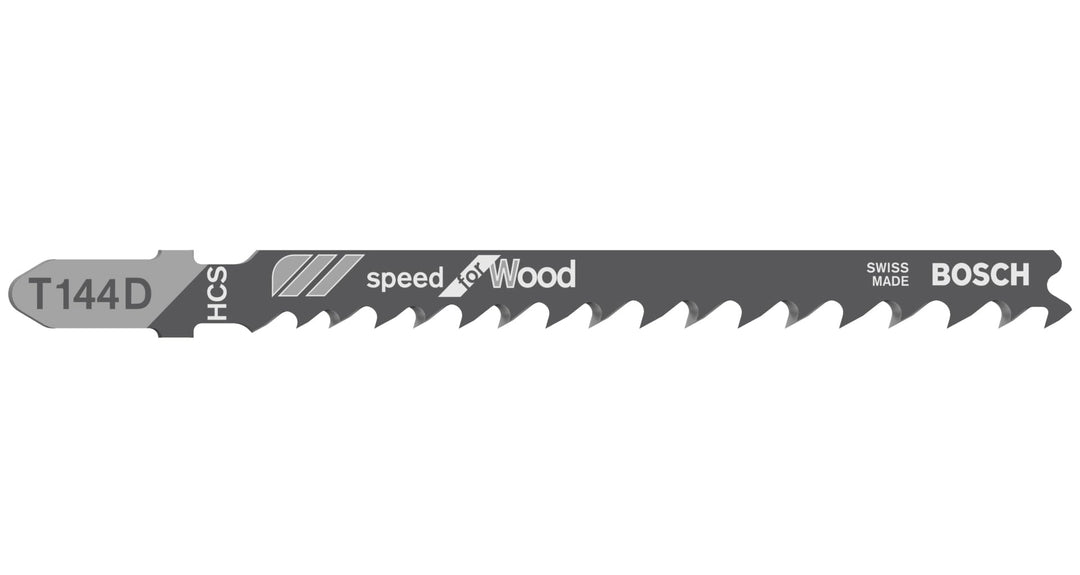 Bosch Professional 100 x Stichsägeblatt T 144 D Speed for Wood (für weiches Holz, gerader Schnitt, Z