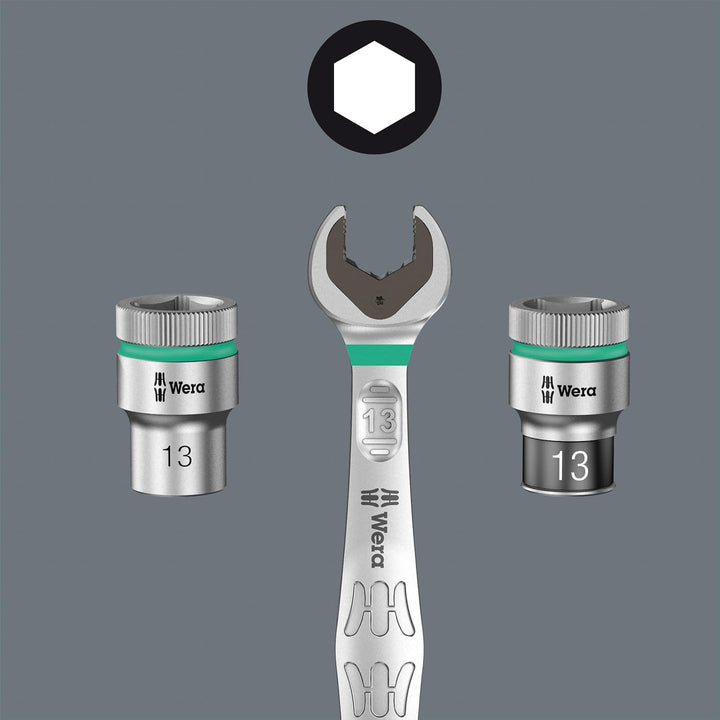 Wera 05020230001 6003 Joker 5 Set 1, Ringmaulschlüssel-Satz, metrisch, 5-teilig metrisch Single 5-te