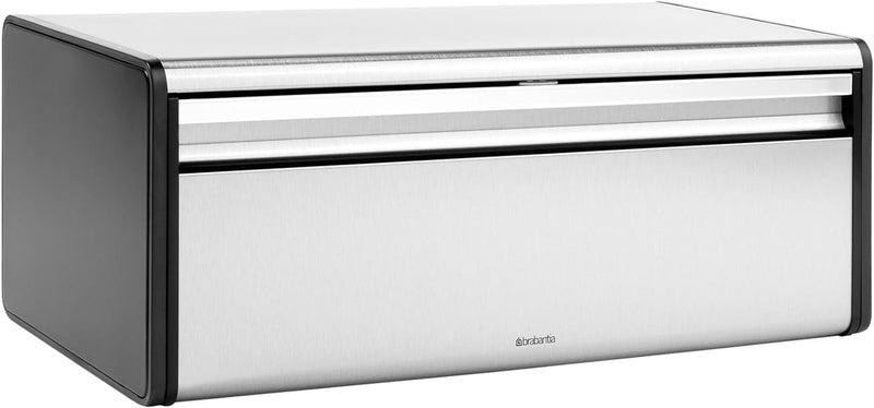 Brabantia Brotkasten Frontklappe, matt steel FPP, Mattiert Matt Steel Fingerprint Proof, Matt Steel