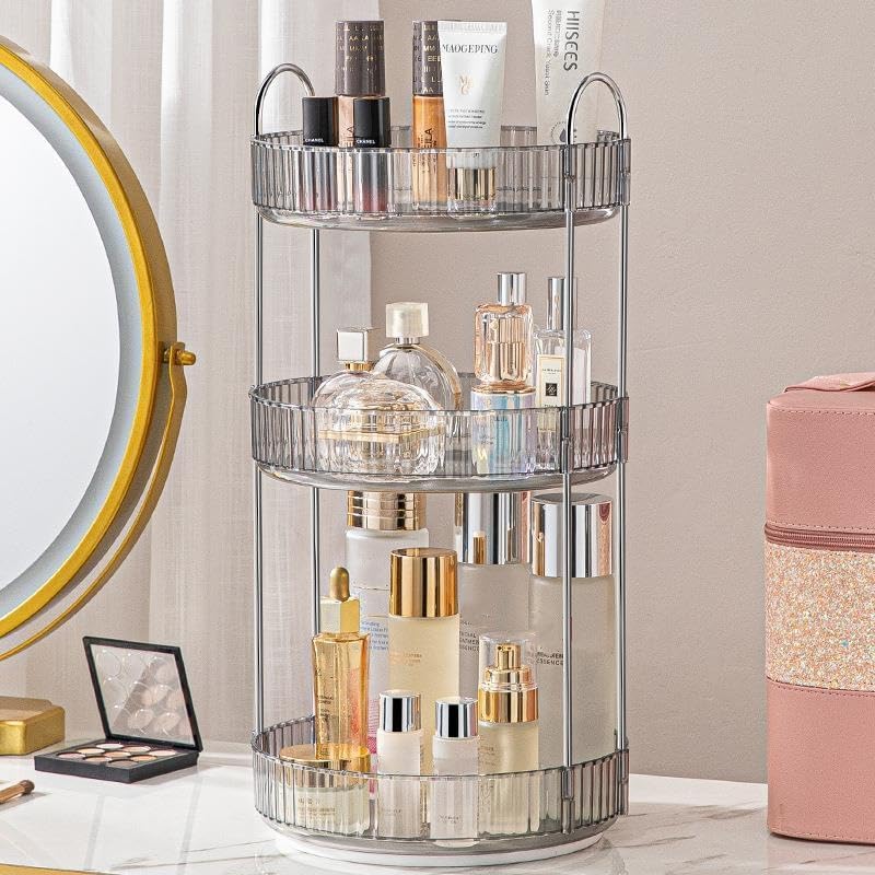 CESTATIVO Make Up Organizer, 360° Drehbar Kosmetik Organizer, Beauty Organizer, Hautpflege Organizer