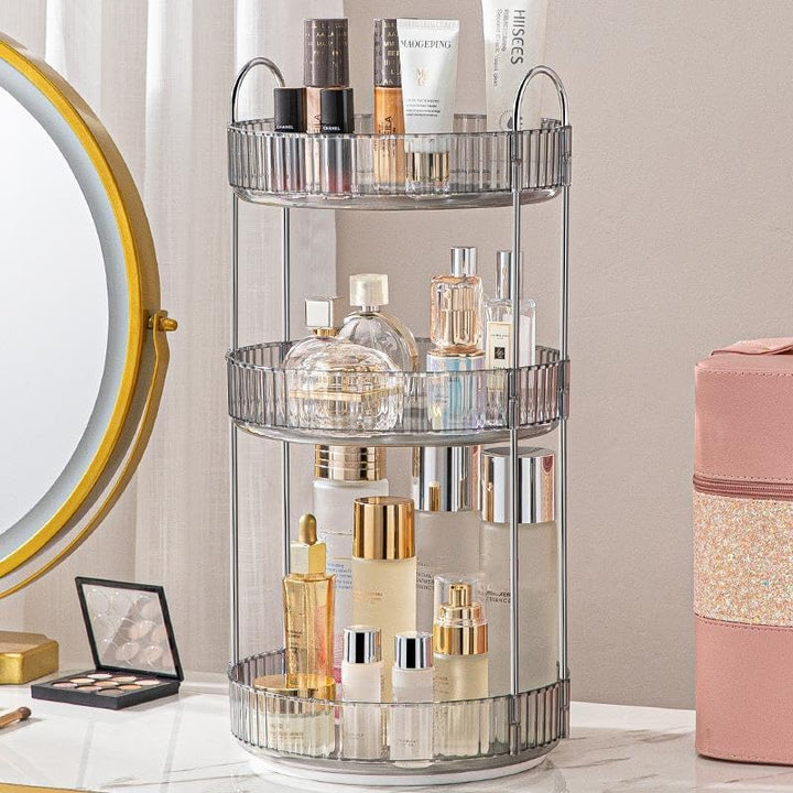 CESTATIVO Make Up Organizer, 360° Drehbar Kosmetik Organizer, Beauty Organizer, Hautpflege Organizer