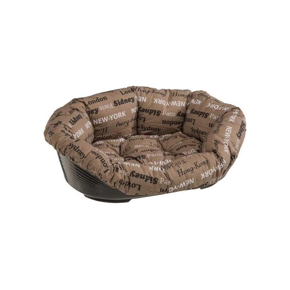 Ferplast Hundebett Hundesofa Katzenbett Hundematte Sofa' 2 Kunststoffkorb mit Waschbarem Gepolsterte