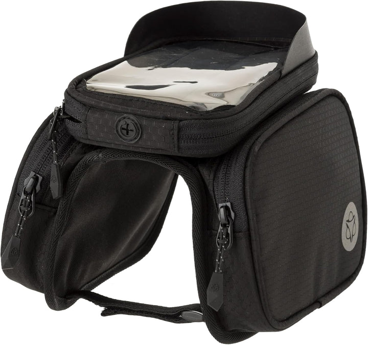 AGU Essentials Performance Doppelte Fahrrad Rahmentasche, 1L Ramentasche Fahrrad Handy, Wasserabweis