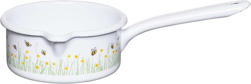 Riess, 0036-137, Stielkasserolle mit grossem Ausguss, 14cm, 0,75L, LBH 30.6 x 17 x 6.7 cm, Gewicht 0