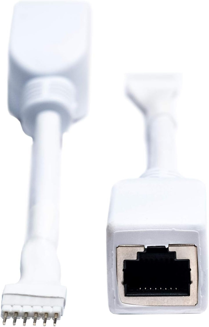 Litcessory RJ45 auf 6-Polig Ethernet-Adapter für Philips Hue Lightstrip Plus (4 Stück - Zwei Paare,