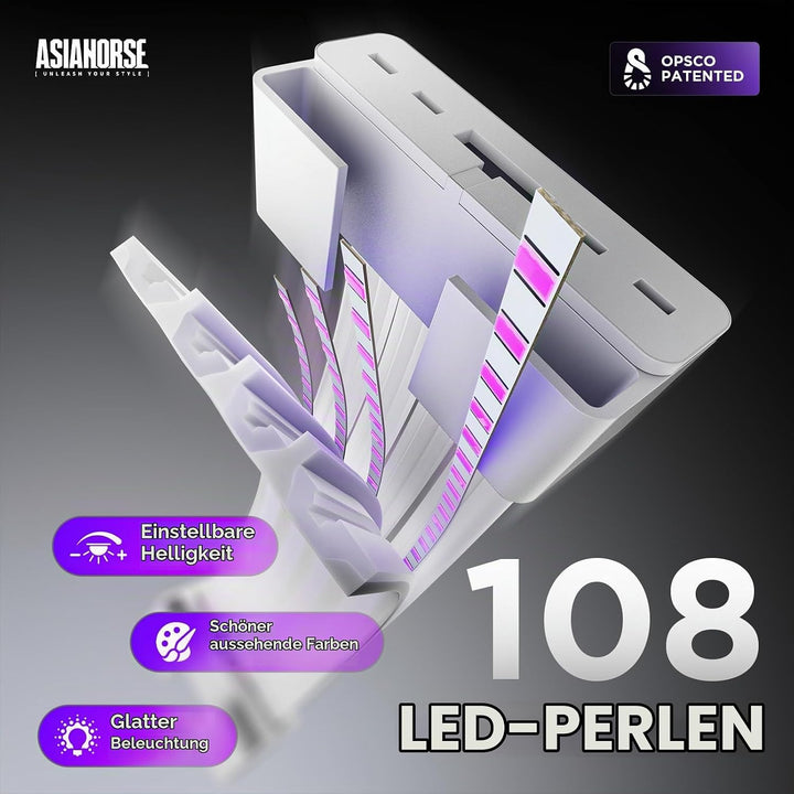 AsiaHorse Aurora Learn AURORALEARN-108-3-8PIN-White