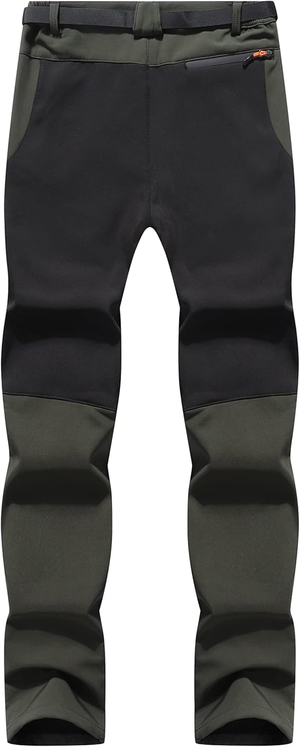 BenBoy Herren Wanderhose Wasserdicht Softshellhose Outdoorhose Winddicht Warm Gefüttert Skihose Snow