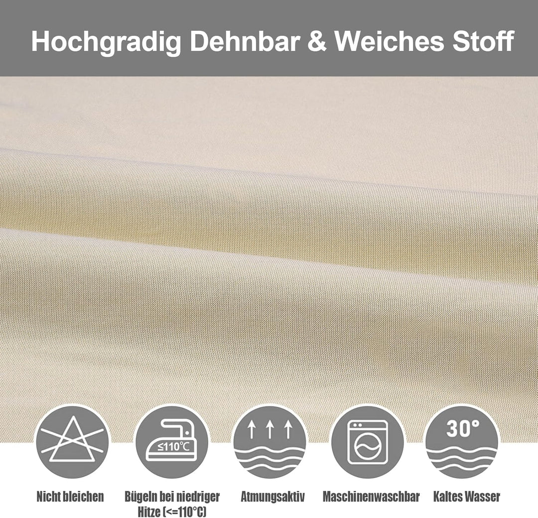 Yugarlibi Stuhlhussen 4er Set Stretch Stuhlhussen Schwingstuhl Elastische Hussen Stuhlbezug Abnehmba