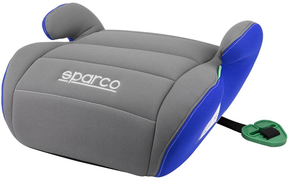 Sparco Booster Seat 125-150 I-SIZE R129 Autositzerhöhung für Kinder Grau und Blau, Grau und Blau
