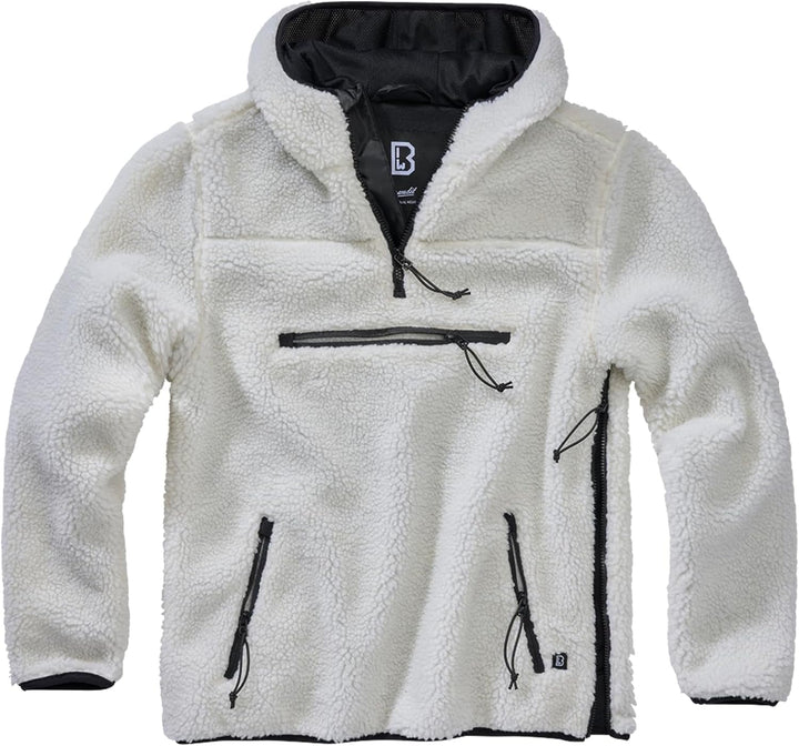 Brandit Teddyfleece Worker Pullover L Weiss, L Weiss
