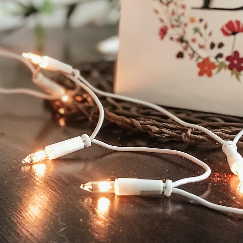 hellum Innen Lichterkette Weihnachtsbaum mit 100 bunten Lichter, Weihnachtsdeko modern grünes Kabel