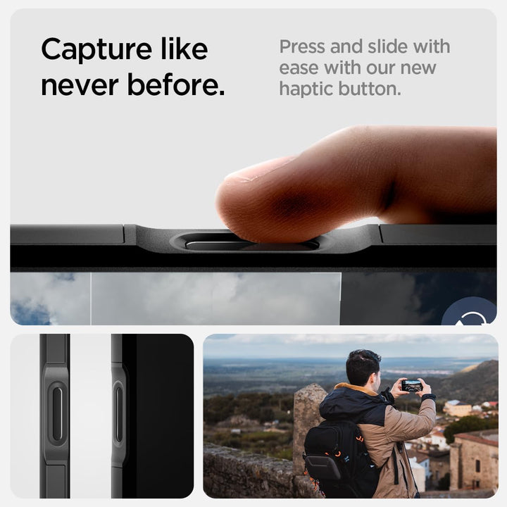 Spigen für iPhone 16 Pro Max Kamerasteuerung Aktivierte Hülle Tough Armor T (AI) MagFit, Kompatibel
