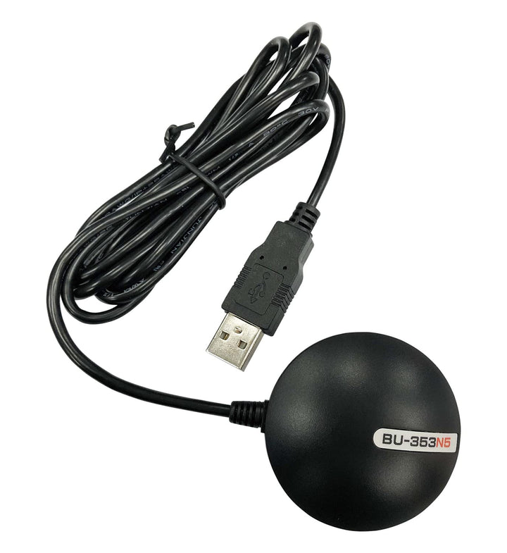GlobalSat BU-353N5 USB-GNSS-Empfänger, Schwarz, Schwarz