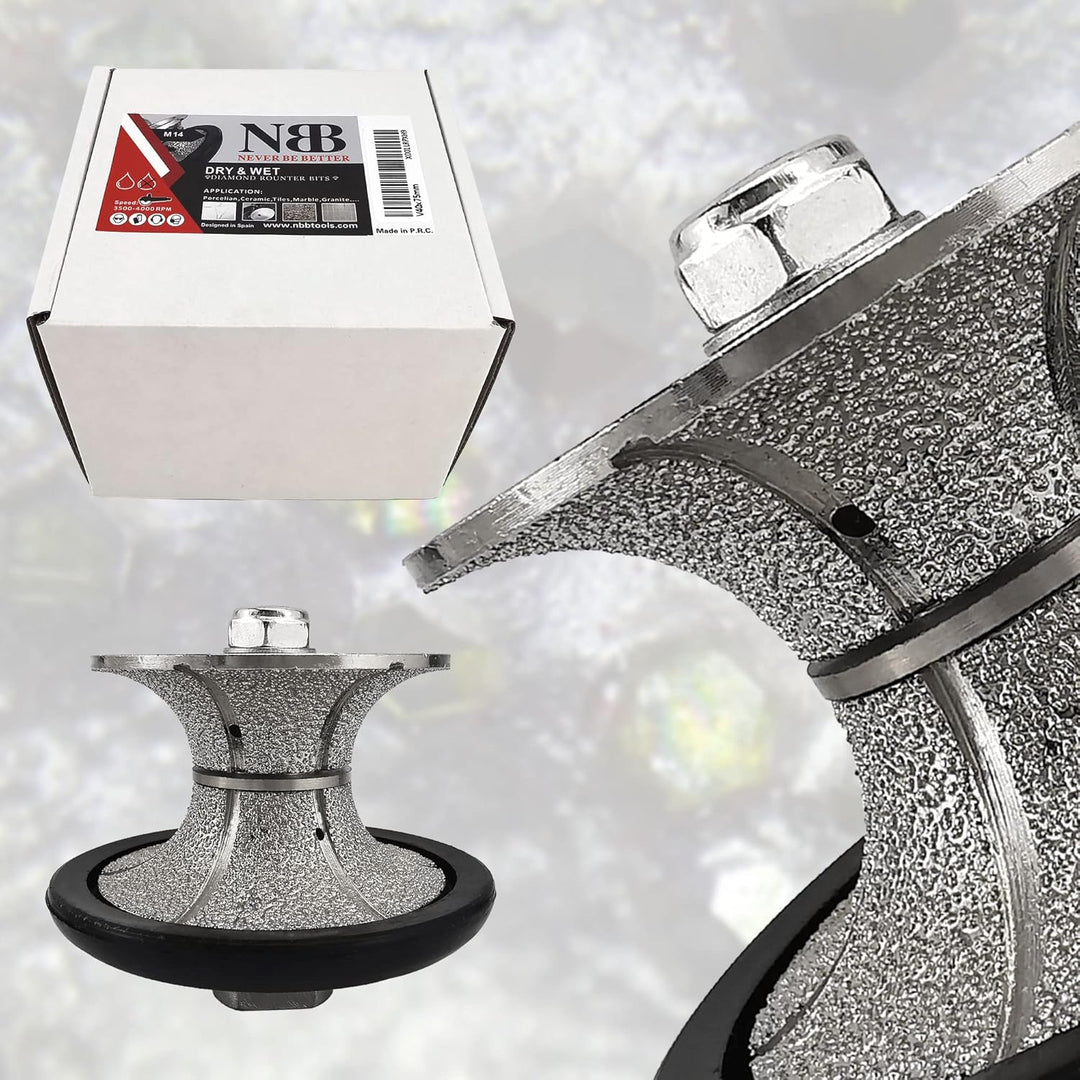 NBB Diamant-Profilscheibe Diamantfräser Fräsbohrer Trenn Reibahle Profilierungs-Bit für Porzellan Fl