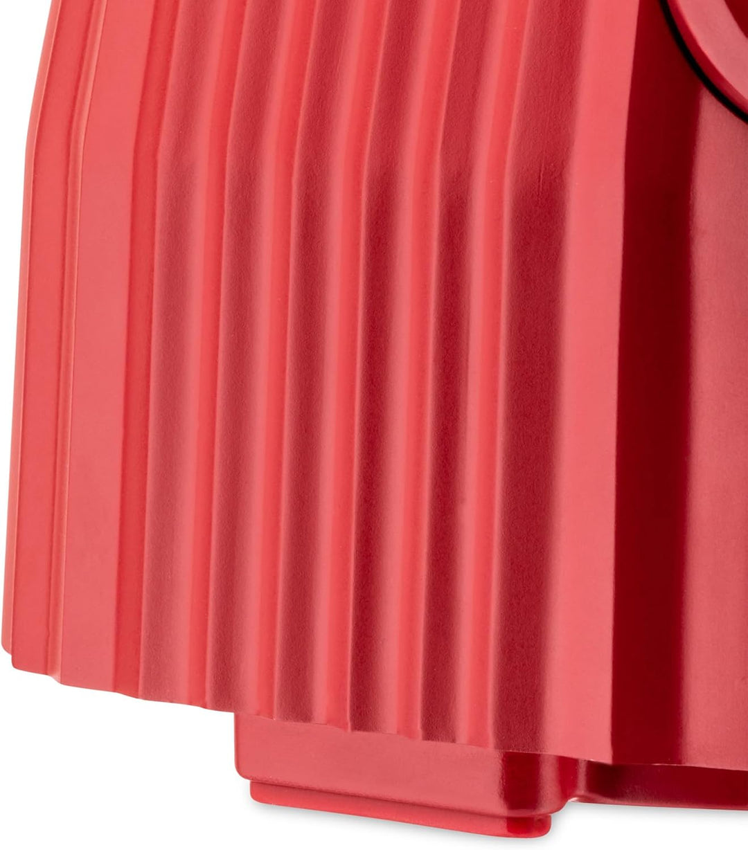 Alessi Plissé MDL09 R - Standmixer mit Abgestufter Karaffe, Thermoplastisches Harz, Europäischer Ste