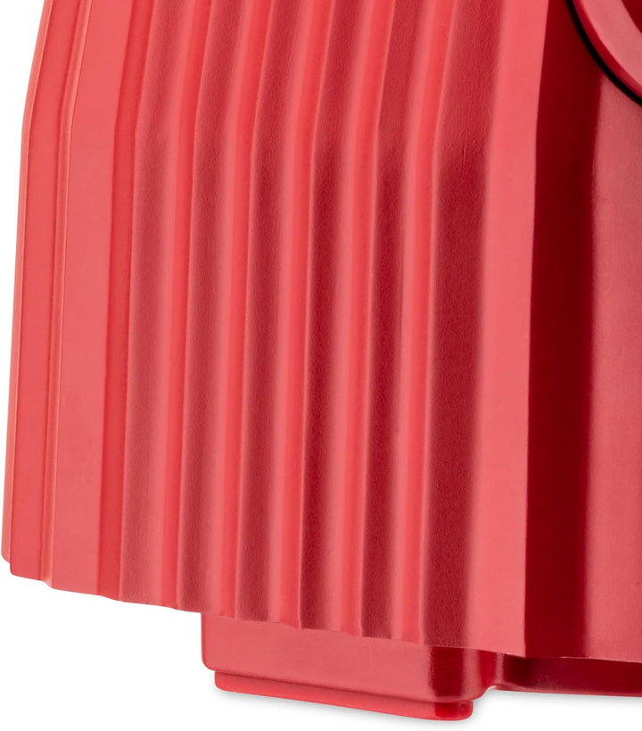 Alessi Plissé MDL09 R - Standmixer mit Abgestufter Karaffe, Thermoplastisches Harz, Europäischer Ste