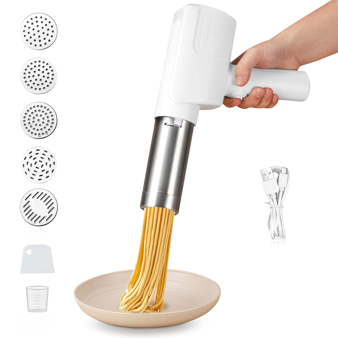 Elektrische Nudelmaschine,Automatische Handheld pasta Maker,Kitchenaid für den Haushalt,2000mAh Mult