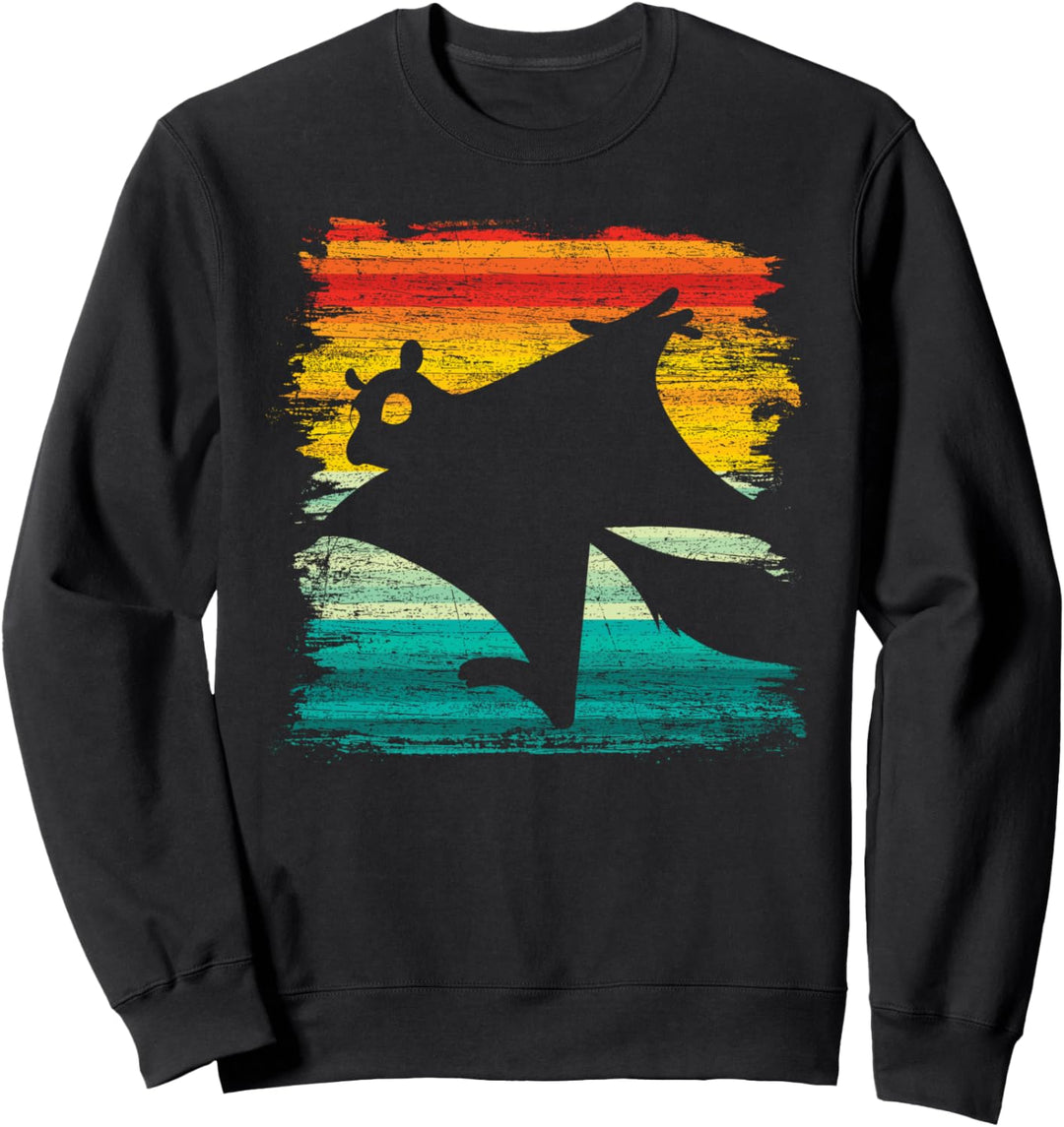Retro Kurzkopfgleitbeutler Sweatshirt