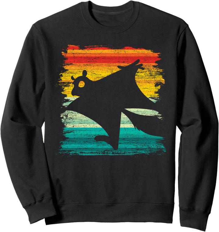 Retro Kurzkopfgleitbeutler Sweatshirt