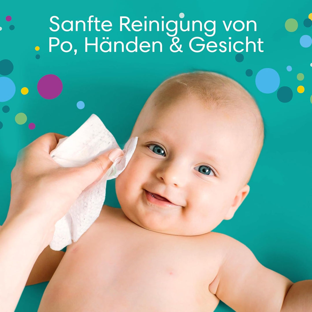 Pampers Fresh Clean Feuchttücher 5 Packungen mit 52 Stück = 260 Feuchttücher, milder Duft, auch für