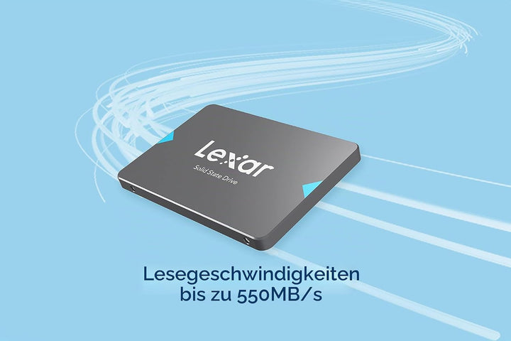 Lexar 2,5 Zoll SATA III (6 Gb/s) 256GB SSD, Solid-State-Laufwerk, SSD Festplatte Interne bis zu 550
