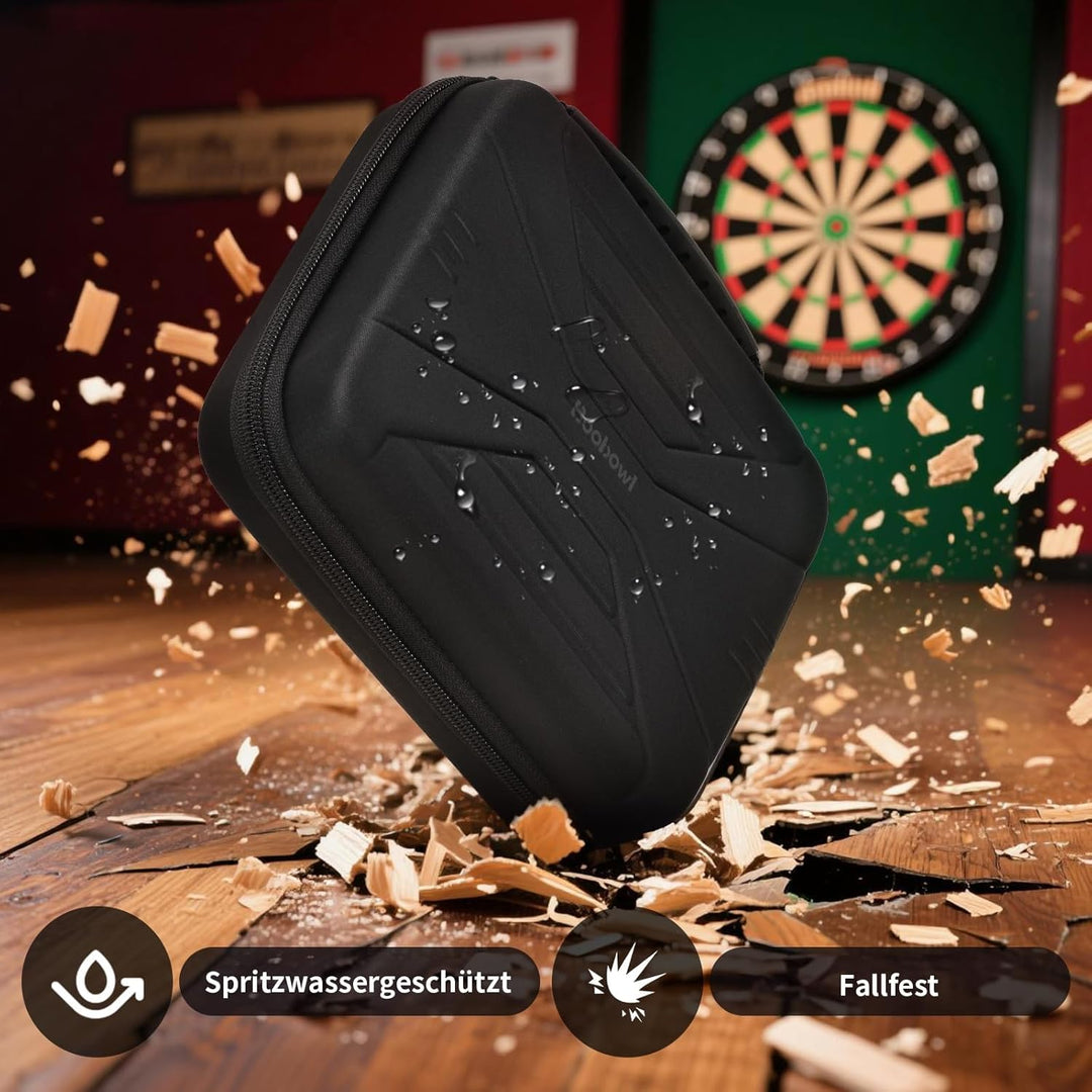 Boobowl Darts Tasche Hält 12 Darts - Hard Shell Stossfeste Dart-Aufbewahrungstasche, Tragbare Tragek