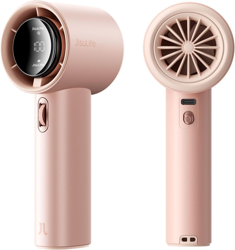 JISULIFE Tragbarer Handventilator,Turbo Mini Ventilator Einstellbare Geschwindigkeit(1-100),Wiederau