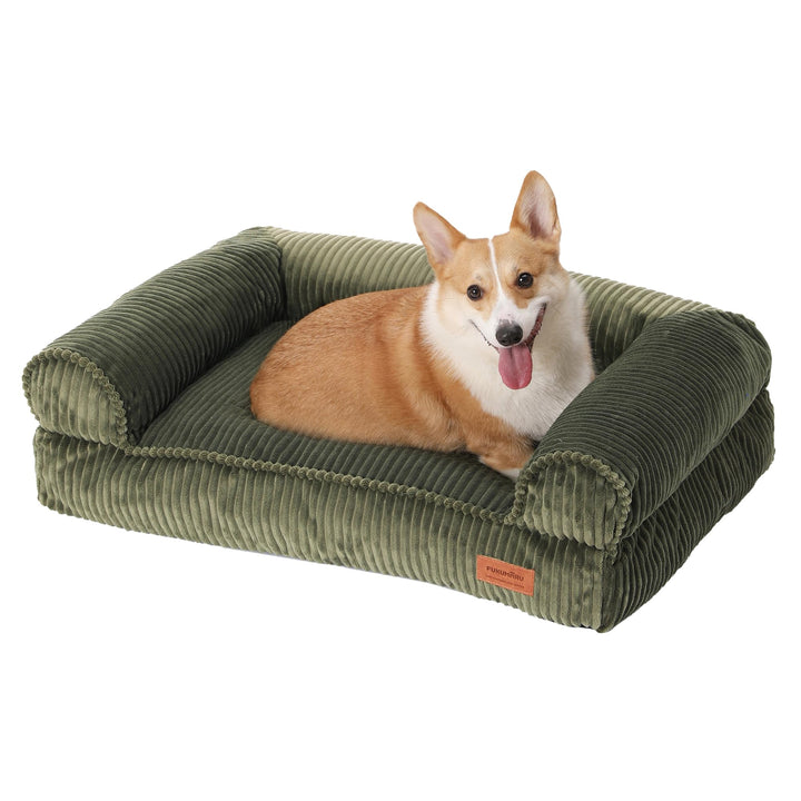 FUKUMARU Hundebett für grosse Hunde, Flauschiges &amp; Hundesofa mit wasserabweisender TPU-Schicht, Cord