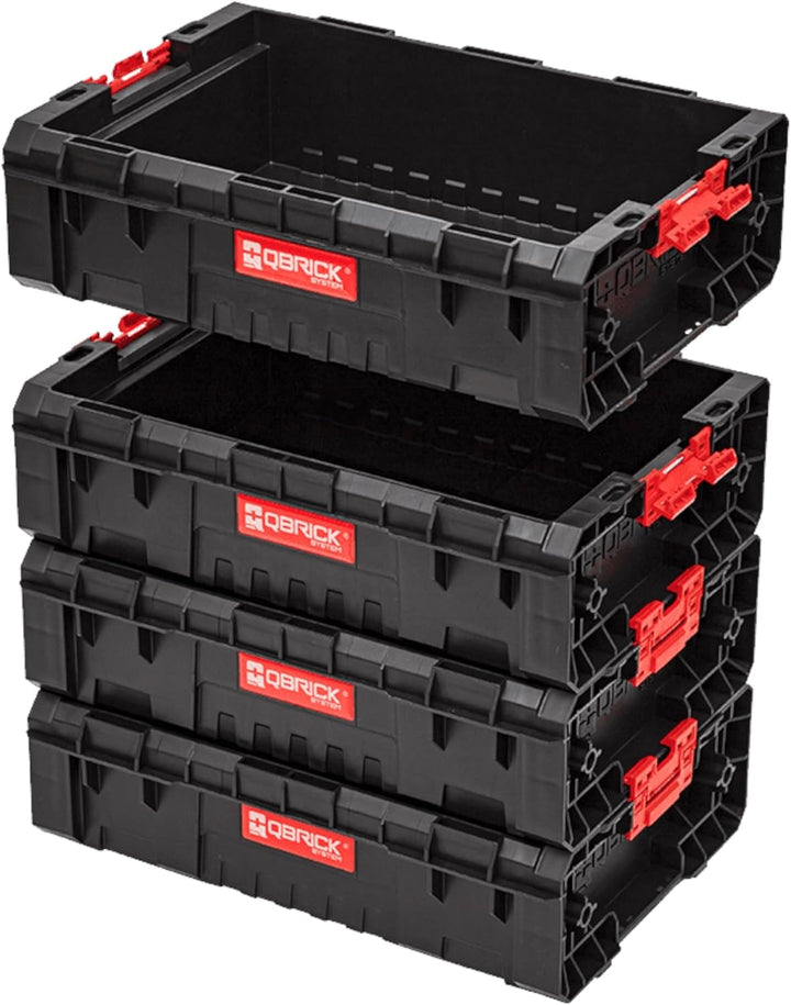 Qbrick Werkzeugkasten ohne deckel Werkzeugkorb – 450 x 310 x 130 mm - Modulare offene Werkzeugkiste