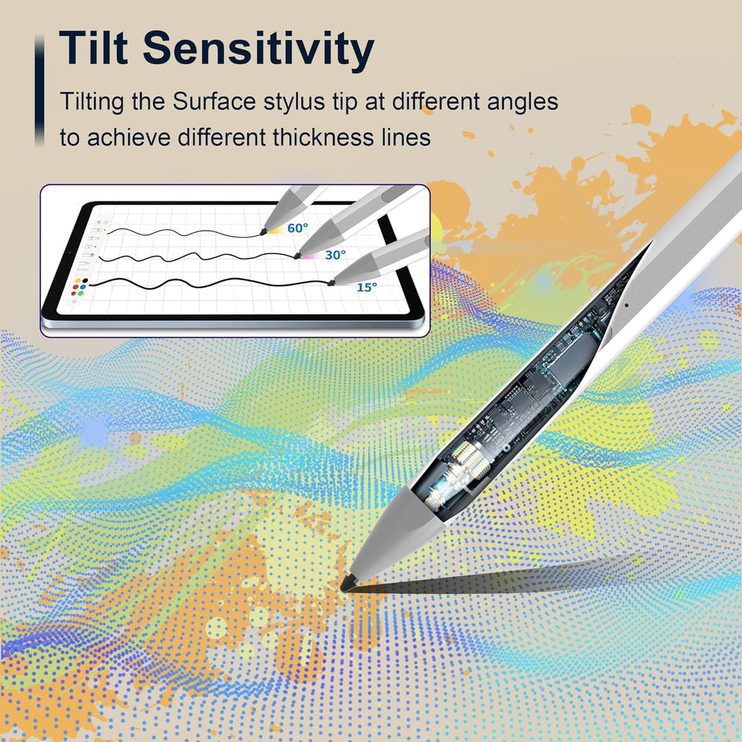 Surface Pen Stylus Stift für Microsoft Surface Pro 11/9/8/7/6/5/4/3, Surface Go 3/2/1 Surface Laptop