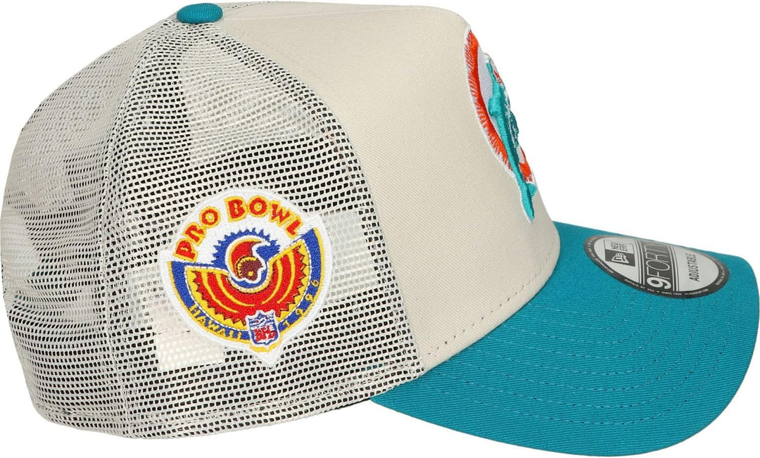 New Era 9Forty A-Frame Trucker Cap - Miami Dolphins Retro
