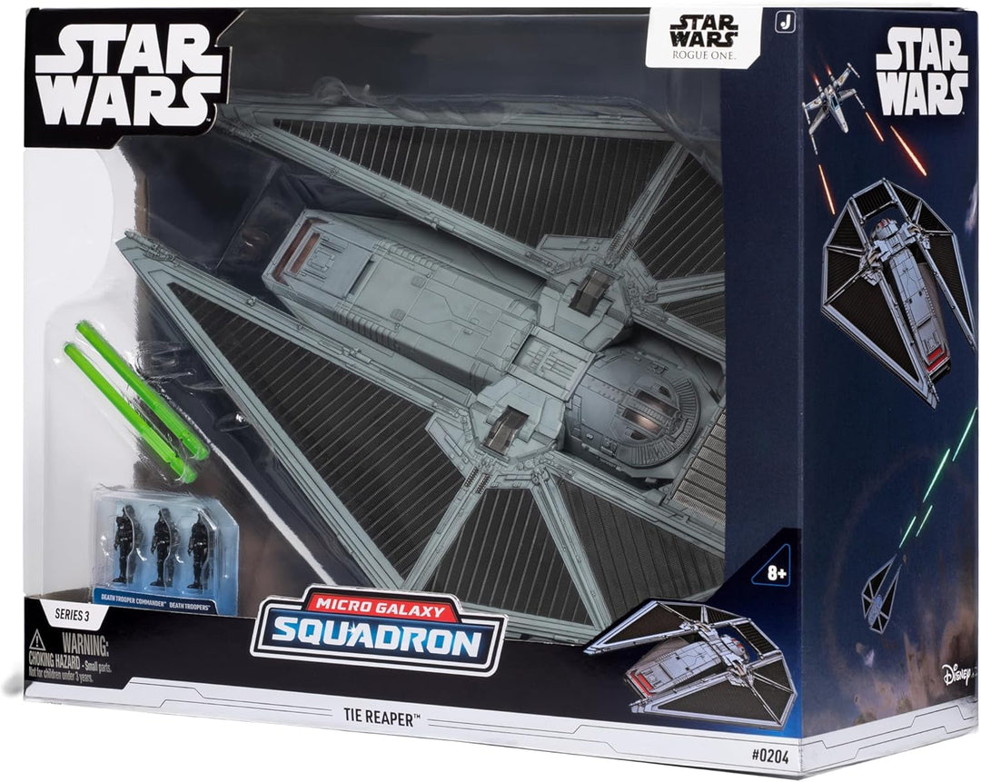 Star Wars Micro Galaxy Squadron SWJ0440 - TIE Reaper – 22,5 cm Grosses Fahrzeug mit DREI 2,5 cm Gros