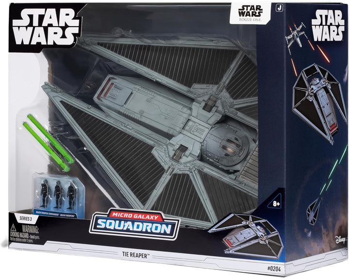 Star Wars Micro Galaxy Squadron SWJ0440 - TIE Reaper – 22,5 cm Grosses Fahrzeug mit DREI 2,5 cm Gros
