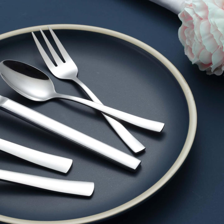 Besteck Set 12 personen, Hunnycook 60-teilig Edelstahl Essbesteck mit Gabel Löffel Messer, Besteckse