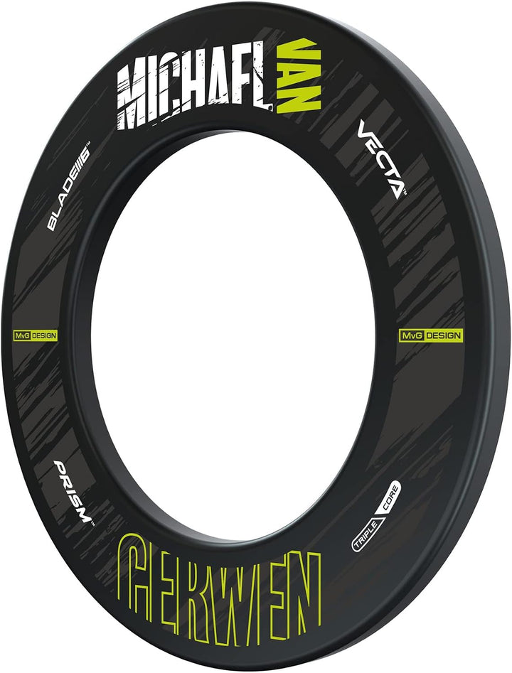 Winmau Michael Van Gerwen MvG Design Retro Dartscheiben-Surround