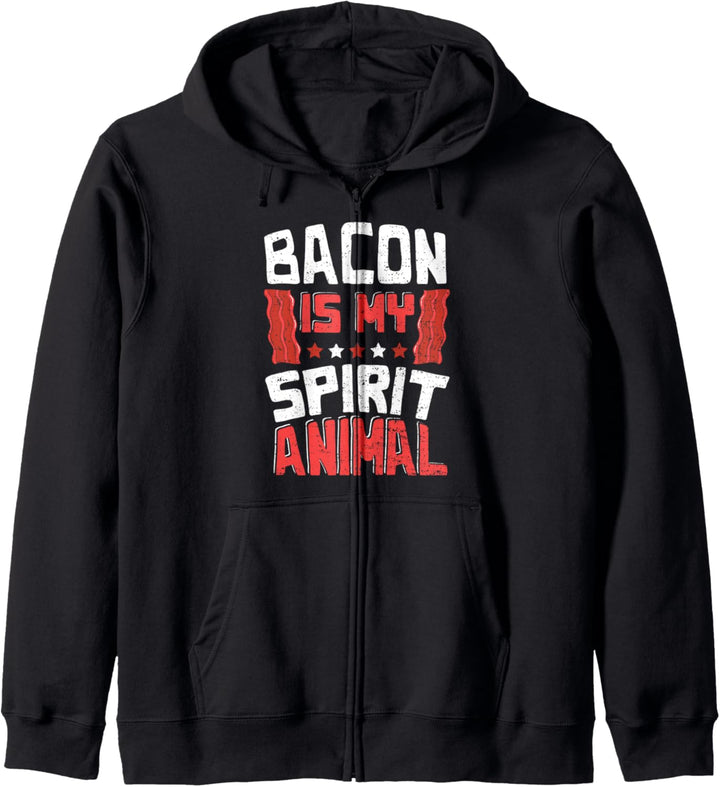 Funny Speck: Bacon Is My Spirit Animal - Grillen Kapuzenjacke
