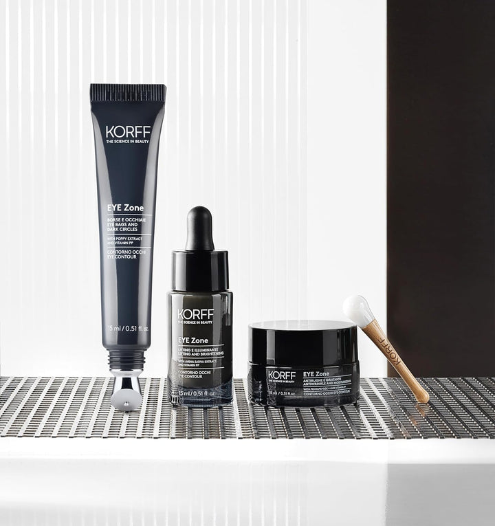 Korff Eye Zone Augen- und Augenpartie mit Koffein und Vitamin PP, Anti-Schwellung und Anti-Ermüdung,