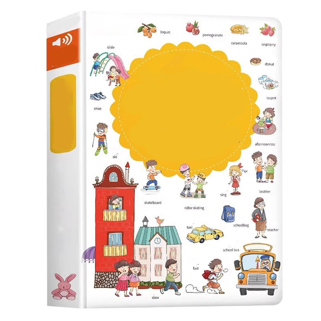 Interactive Talking Book, English Words Learning, 7.87x10.63x1.97 Speech Activity Story with Fun Sou