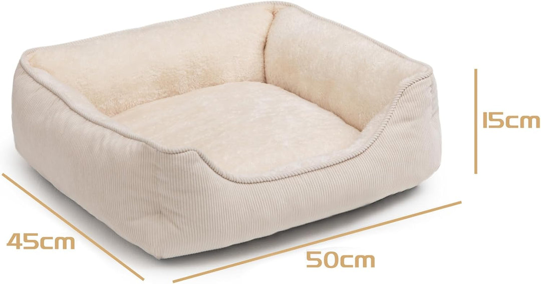 Hollypet Katzenbett Kleines Hundebett Haustierbett für Katzen und Welpen, Weiches Haustierschlafbett