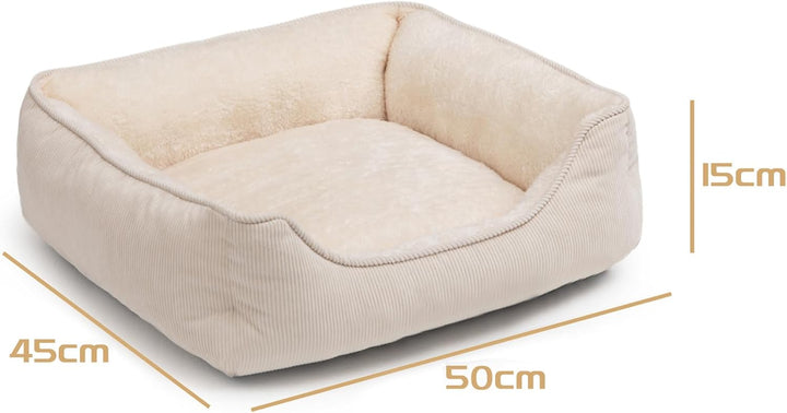 Hollypet Katzenbett Kleines Hundebett Haustierbett für Katzen und Welpen, Weiches Haustierschlafbett
